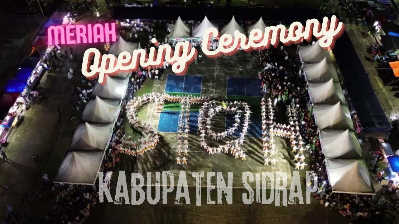 Wow..Meriah ! Acara Pembukaan STQH Ke-34 Kabupaten Sidrap || Tari Kolosal MTs. YMPI Rappang