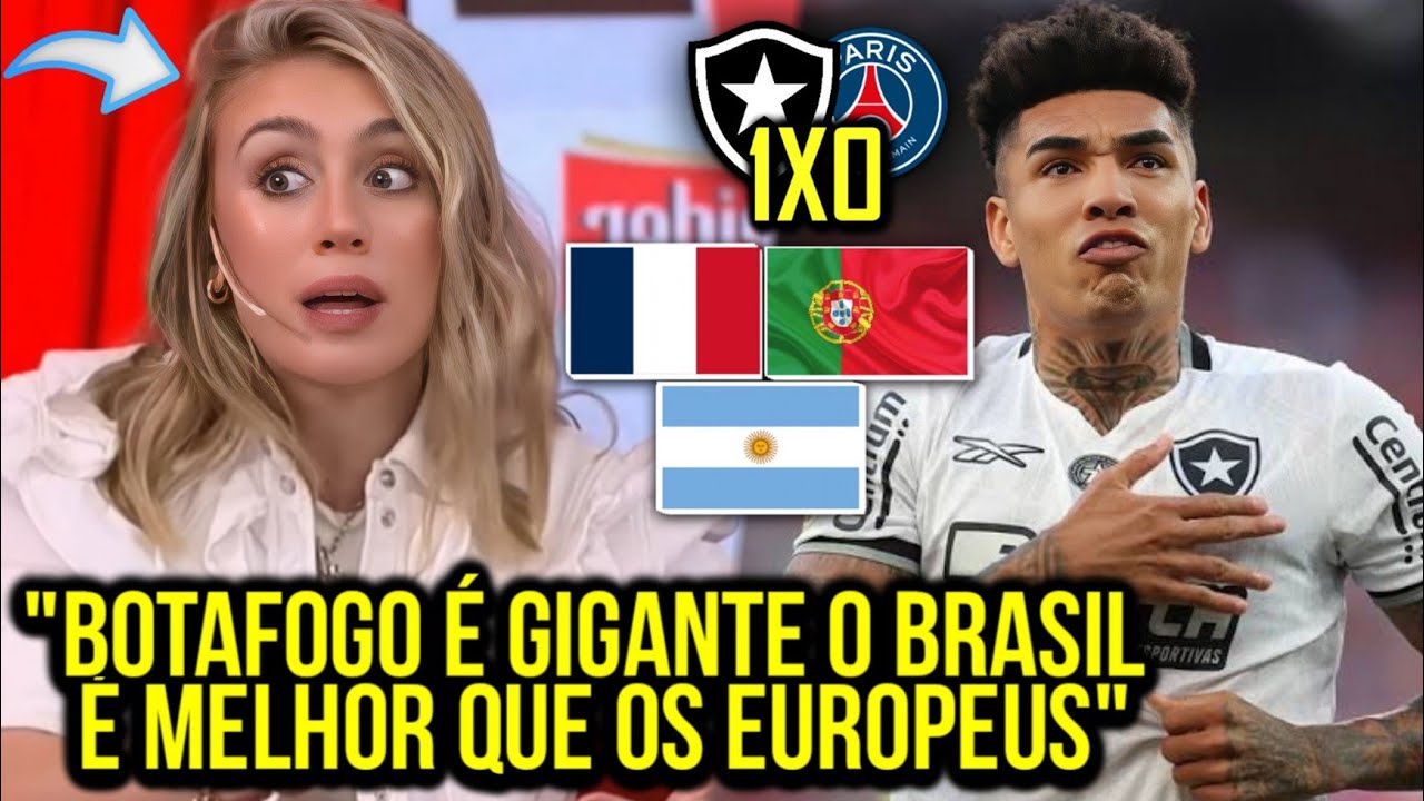 VEJA COMO A IMPRENSA INTERNACIONAL REAGIU AO GOL E VITÓRIA DO BOTAFOGO CONTRA PSG! BOTAFOGO 1X0 PSG
