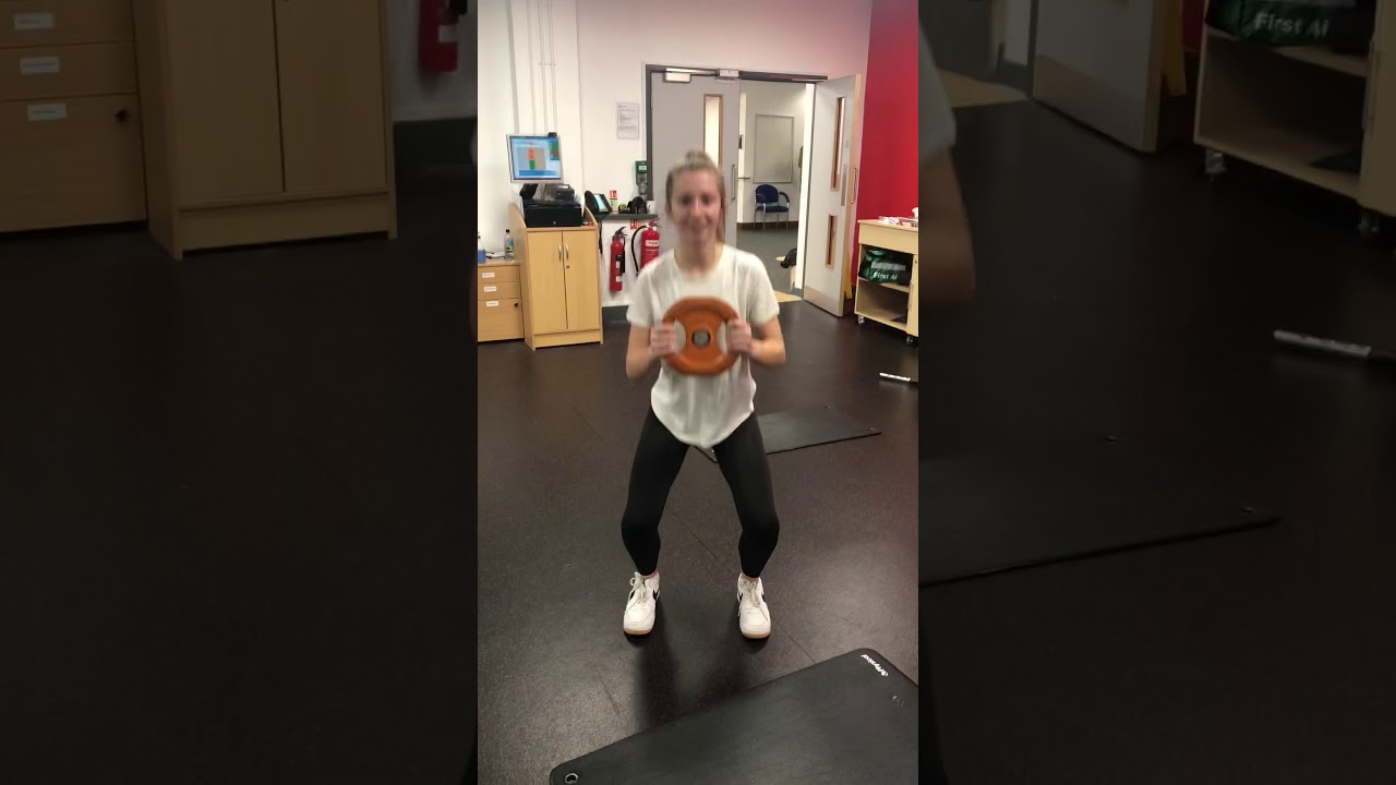 Squat with weighted disc YouTube