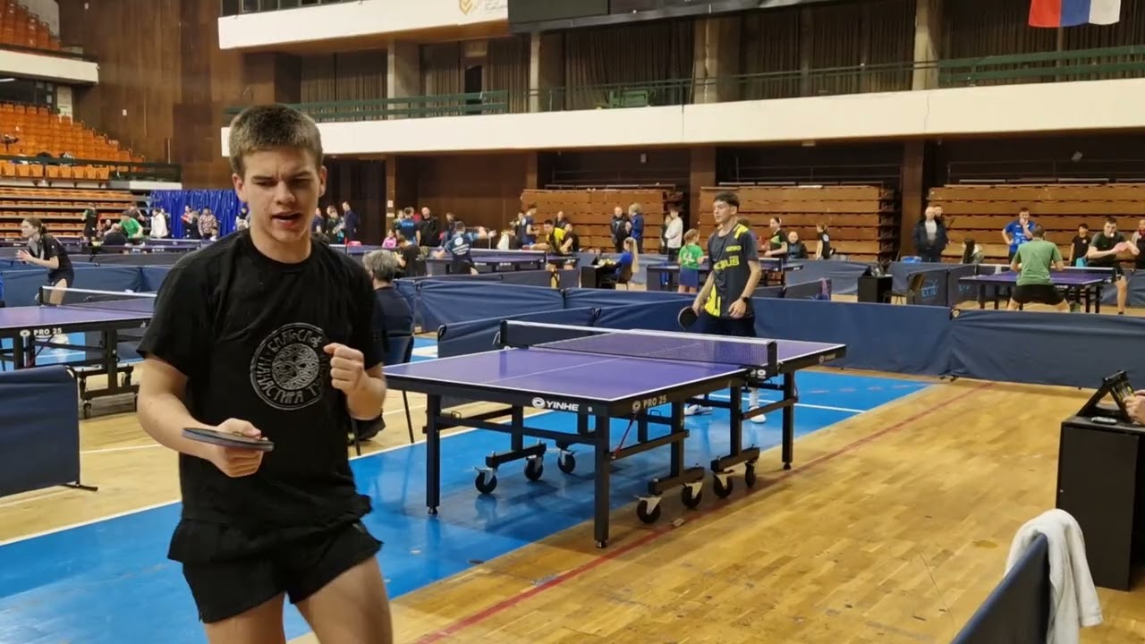 2025 12 14 Turneu Internațional de TENIS DE MASĂ, NEW YEAR Gewo Cup Novi  Sad, SERBIA, U18 Rares, Fi