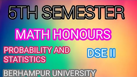 5th semester ll DSE-II PAPER.MATH HONOURS 2023