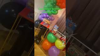 CocoMelon Birthday Party Balloon display #balloon #balloonarch #cocomelon