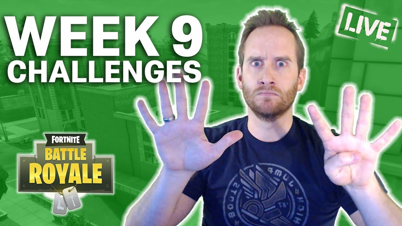 Completing the Week 9 Challenges in FORTNITE!