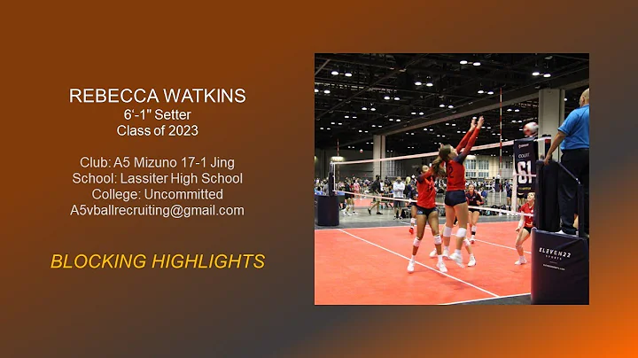 Rebecca Watkins (2023), 6'-1" setter, #12, Blockin...