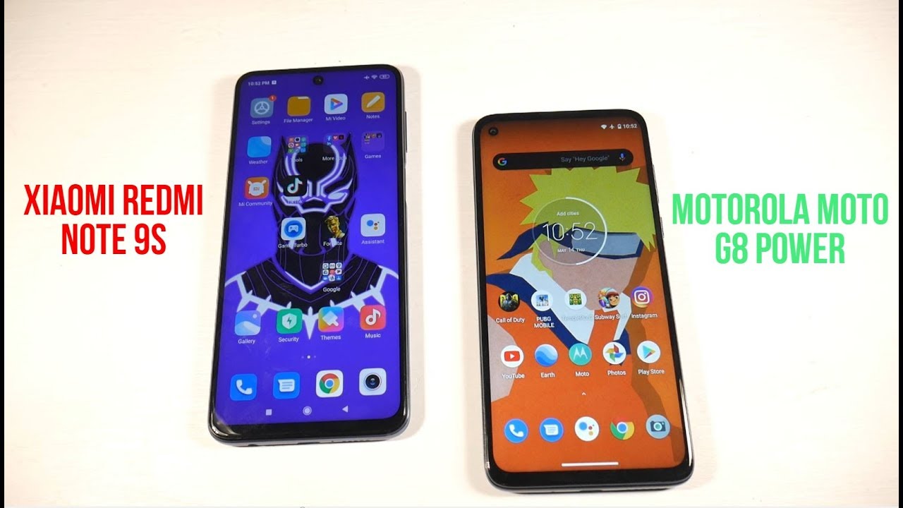 Moto G8 Power VS Xiaomi Redmi Note 9S/9 Pro 