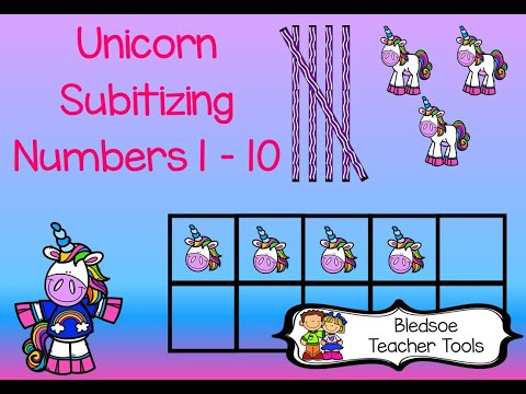 Bledsoe Teacher Tools Unicorn Subitizing - UPDATED