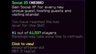 The FASTEST way to get social XP (Hypixel Skyblock)