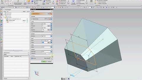 Siemens NX -  Part Modeling (Extrude and Draft)
