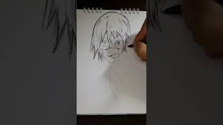 Speed Drawing Mahito Shibuya Jujutsu Kaisen anime drawing manga jujutsukaisen mahito shorts