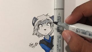 Drawing Maeve Riftwall - Twokinds