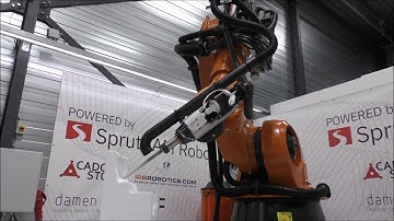 3D robot milling by CADCAMstore with an IRS refurbished robot powered with Blueflame3D® technology