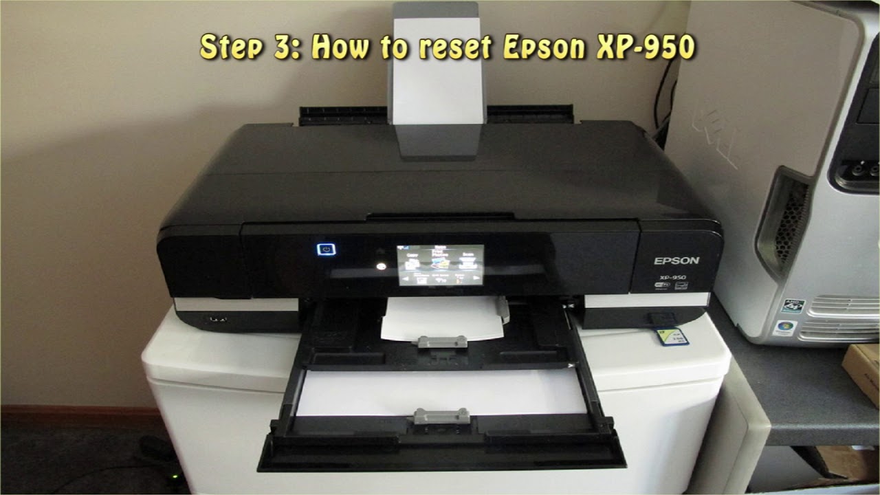 Reset Epson XP 950 Waste Ink Pad Counter YouTube