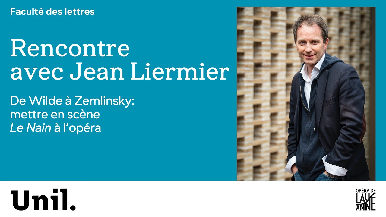 Conférence de Jean Liermier à la Faculté des lettres de l’Université de Lausanne (31 mai 2026)