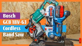 Bosch GCB 18V-63 Cordless Band Saw Comparison cutting with the Parkside electric saw #boschtools