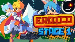 2D Pixel platformer - Eroico gameplay. Stage 1 completed.