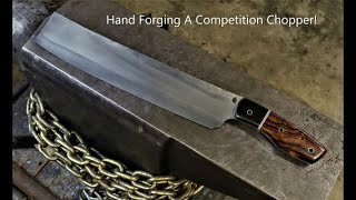 Making A Compeion Chopper - Knife Making