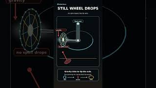 The spinning wheel falls sideways #shorts