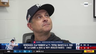 Celebrity Aaron Boone on Alex Verdugo's big night, returning to Boston Profile