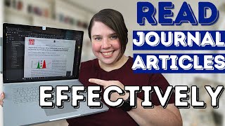 How To Read Scientific Journal Articles Effectively || The Most Efficient Research Paper Reads