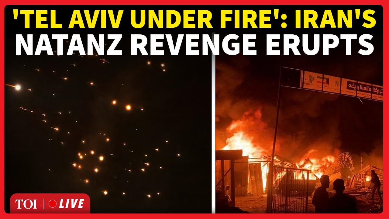 Iran’s ‘Natanz Revenge’ Erupts: Cluster Bomb Hell Hits Israel, Tel Aviv Streets Descend Into Chaos