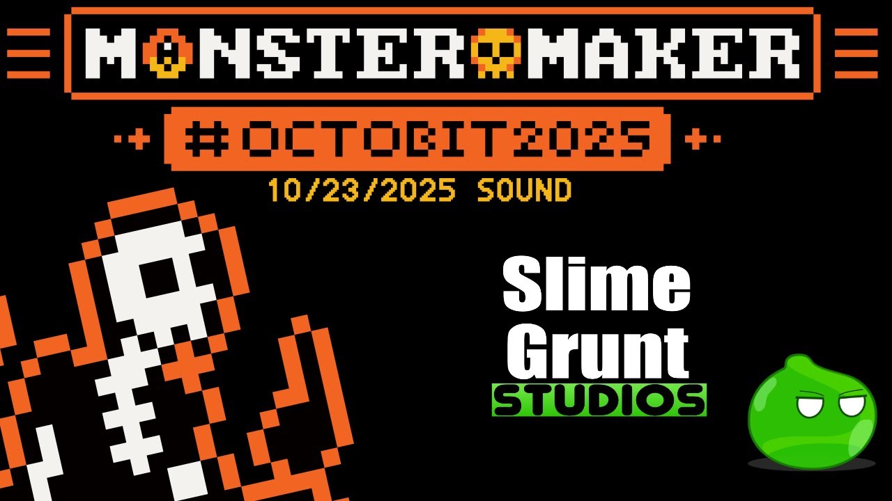 Pixel Art Timelapse – Monster Maker Design | Octobit 2025 Day 23: Sound