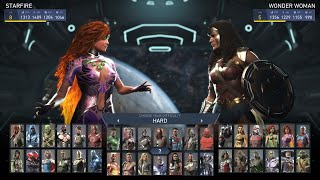 Injustice 2 - Starfire vs Wonder Woman