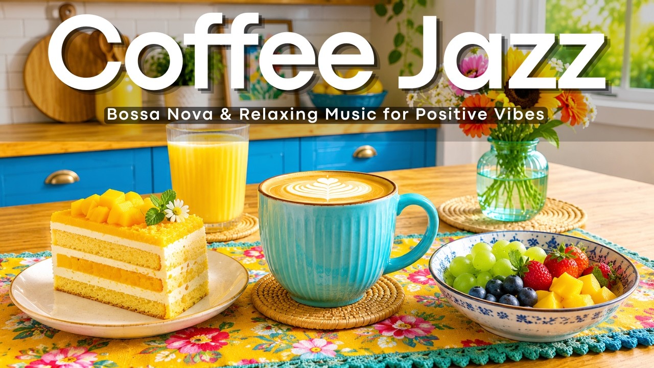 Bright Morning Jazz ☕ Cozy Café Bossa Nova & Relaxing Piano Music