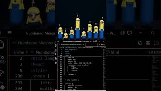 9 Minions Dancing Animation Using HTML, CSS & JavaScript #coding#codeblocks #programming#javascript