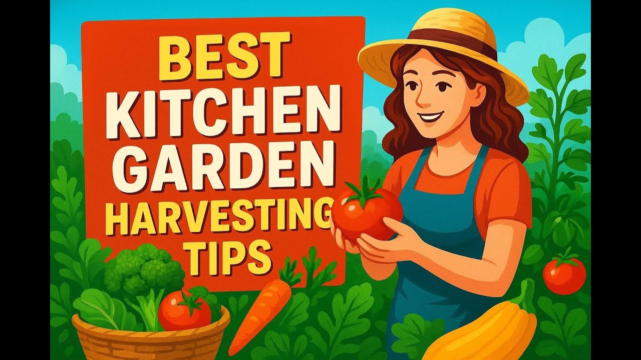 Best Kitchen Garden Harvesting Tips # organic gardening - YouTube