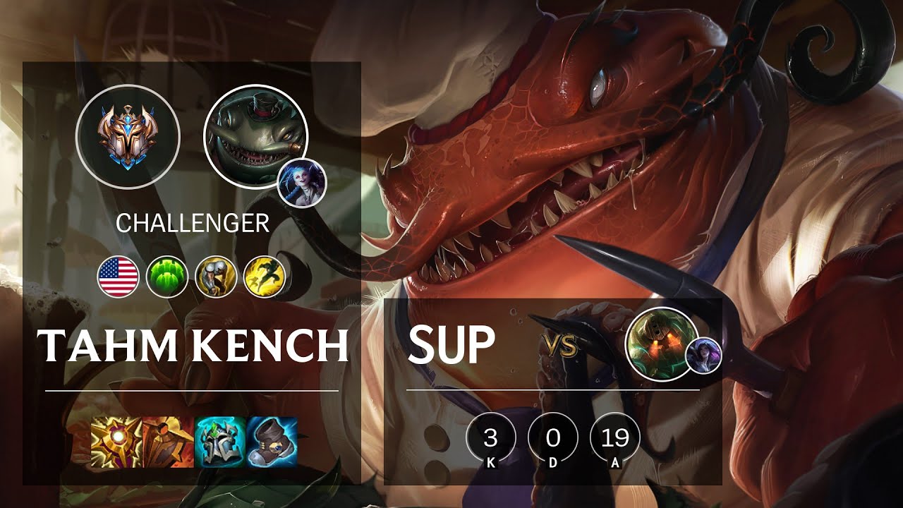 Tahm Kench Support vs Nautilus NA Challenger Patch 11.4 YouTube