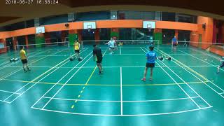 20180627 1 玉芳+江豪哥 vs 紅尾+邱先生