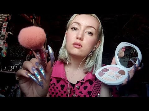 ASMR Doing your Makeup in the Back of the Class 💄 friend Roleplay