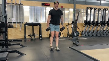 Dual DB Suitcase Reverse Lunge
