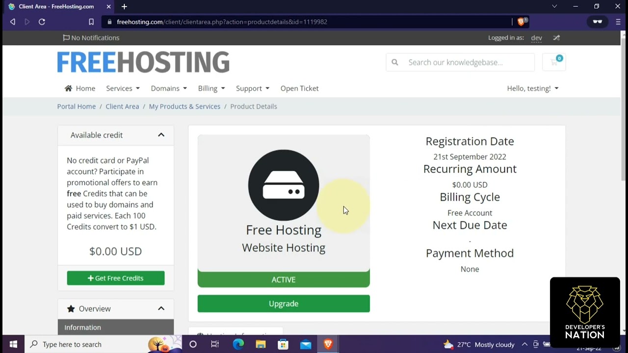 How to get high speed free hosting for you website 10 GB SSD Disk