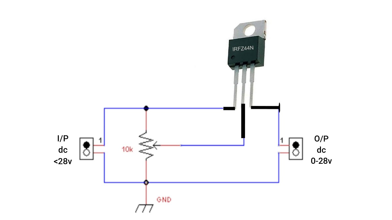 Irfz44n Voltage Regulator Circuit Diagram