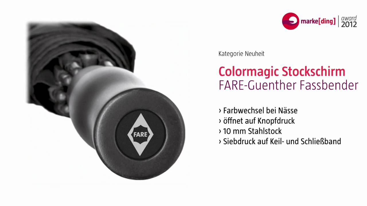 Neuheit 2012 - Colormagic - Stockschirm / FARE -- Guenther Fassbender