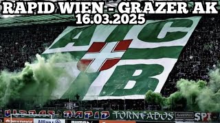 Hooltrastours Rapid Wien - Grazer Ak 16.03.2025 Ultras Rapid