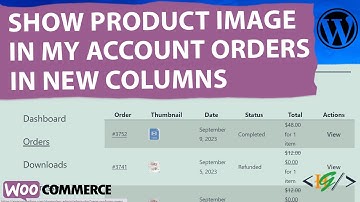 How to Show Product Thumbnails in New Column in Orders Section in My Account Page in WooCommerce