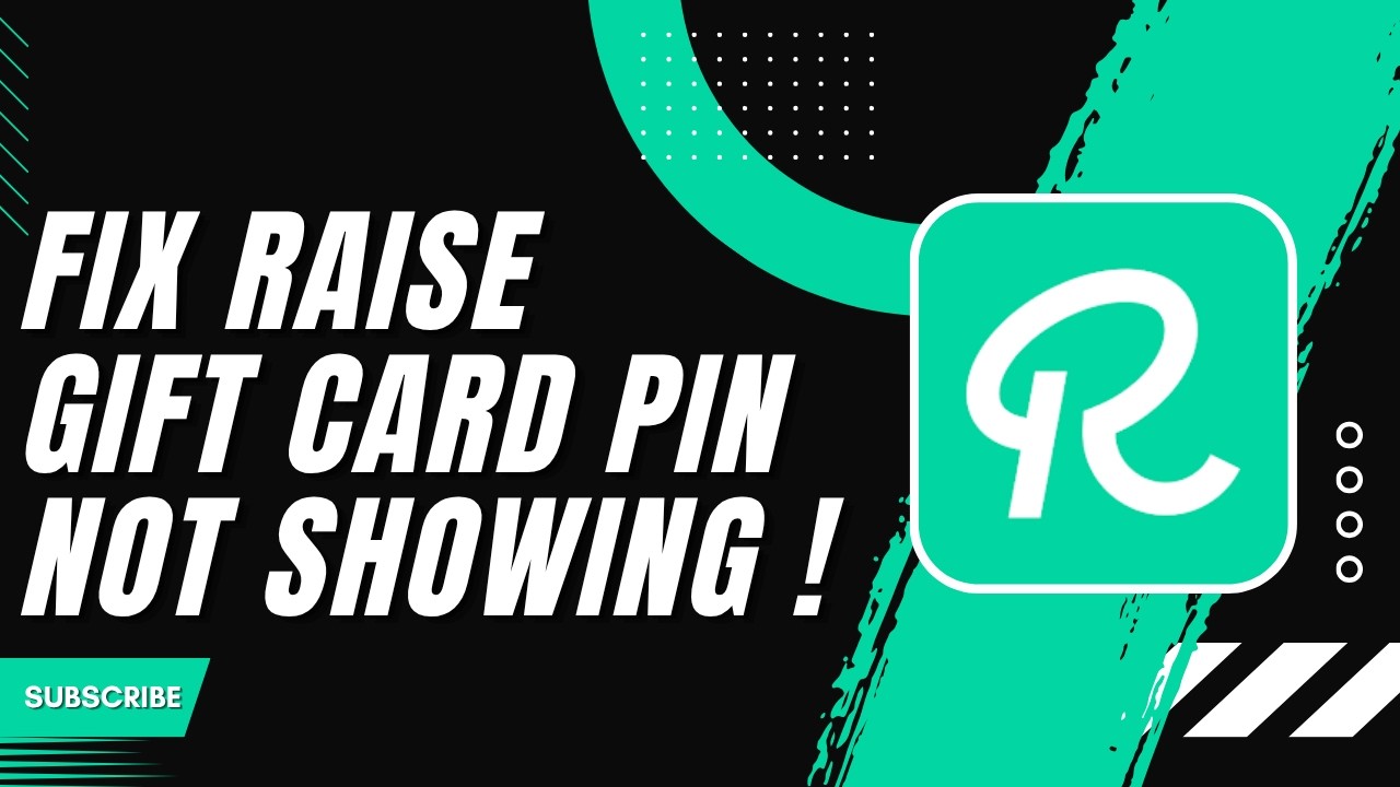 How to Fix Raise Gift Card PIN Not Showing - YouTube