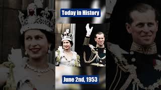 Today in History June 2nd, 1953 #todayinhistory #queenelizabeth #coronation #british #viral