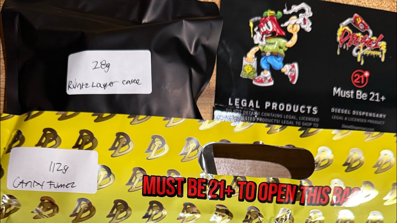 Diesel Dispensary 710 30% off special: Candy Fumez and Runtz Layer Cake 