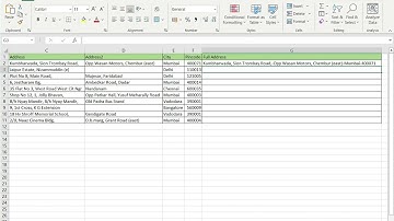 How to put data from multiple columns into one column in Excel