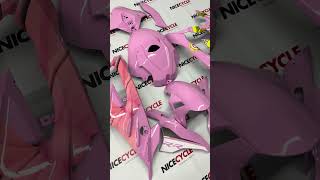 Anime Pink Fairings on BMW S1000RR 💖🔥 Custom Itasha Look! #motorcyclefairings