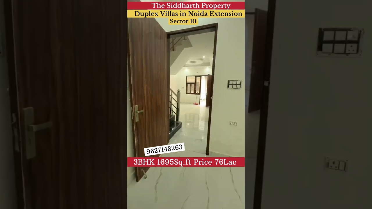 Двухуровневая вилла в районе Noida Extension | 76 лакхов Двухуровневые виллы в районе Greater Noi...