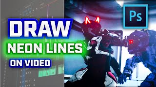 Draw NEON LINES on Video - AnimDessin2 - Photoshop Tutorial screenshot 3