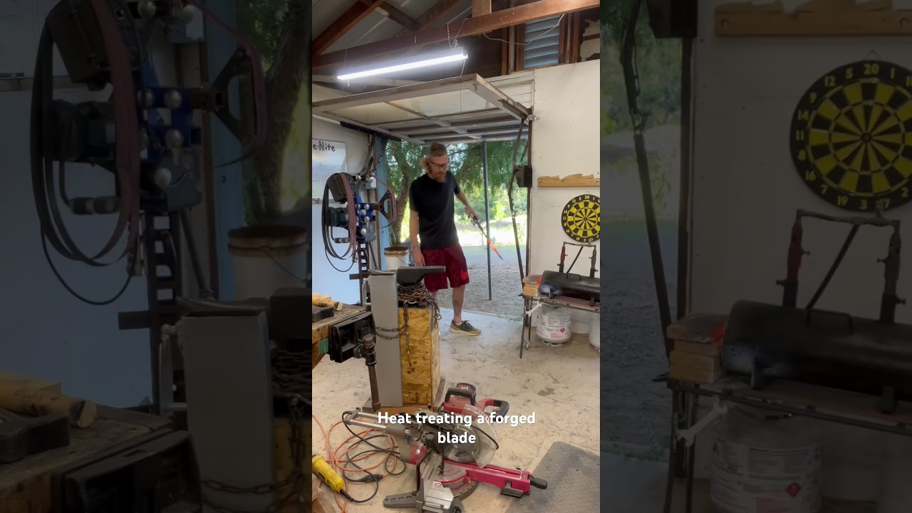 Heat treating a forged blade 🔪 