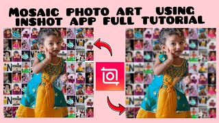 simple way to make mosaic photo/How to Make a Mosaic Photo Using InShot App/#viralvideo #ytviral screenshot 4