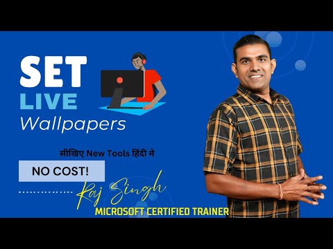 How to Set Live Wallpaper on Windows for Free! 🔥 | Raj Singh Microsoft Certified Trainer