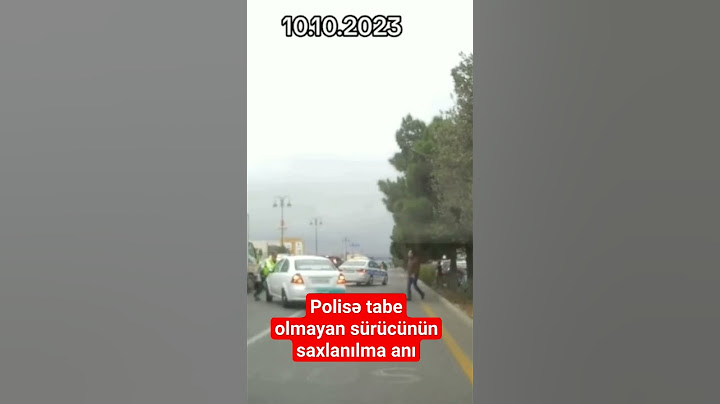 Sürücü polisin "saxla" əmrinə tabe olmadı #shortsvideo
