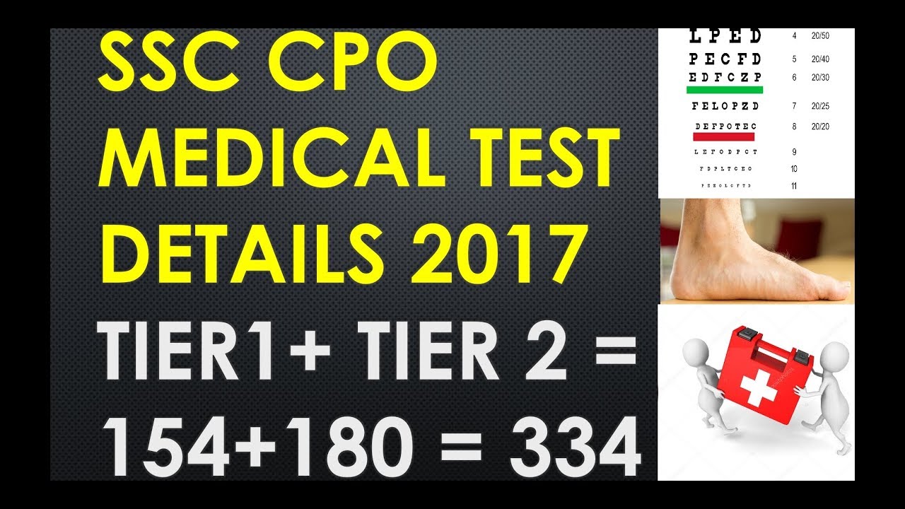 SSC CPO Medical Test 2017 Details YouTube ssc-cpo-medical-test-2017-details-youtube